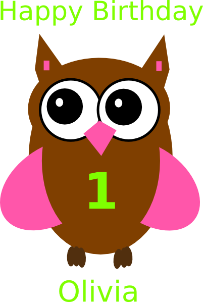 How To Set Use Pink Birthday Owl Clipart - Сова Шаблон - Free Transparent PNG Clipart Images Download. - Owl Transparent PNG Free Download