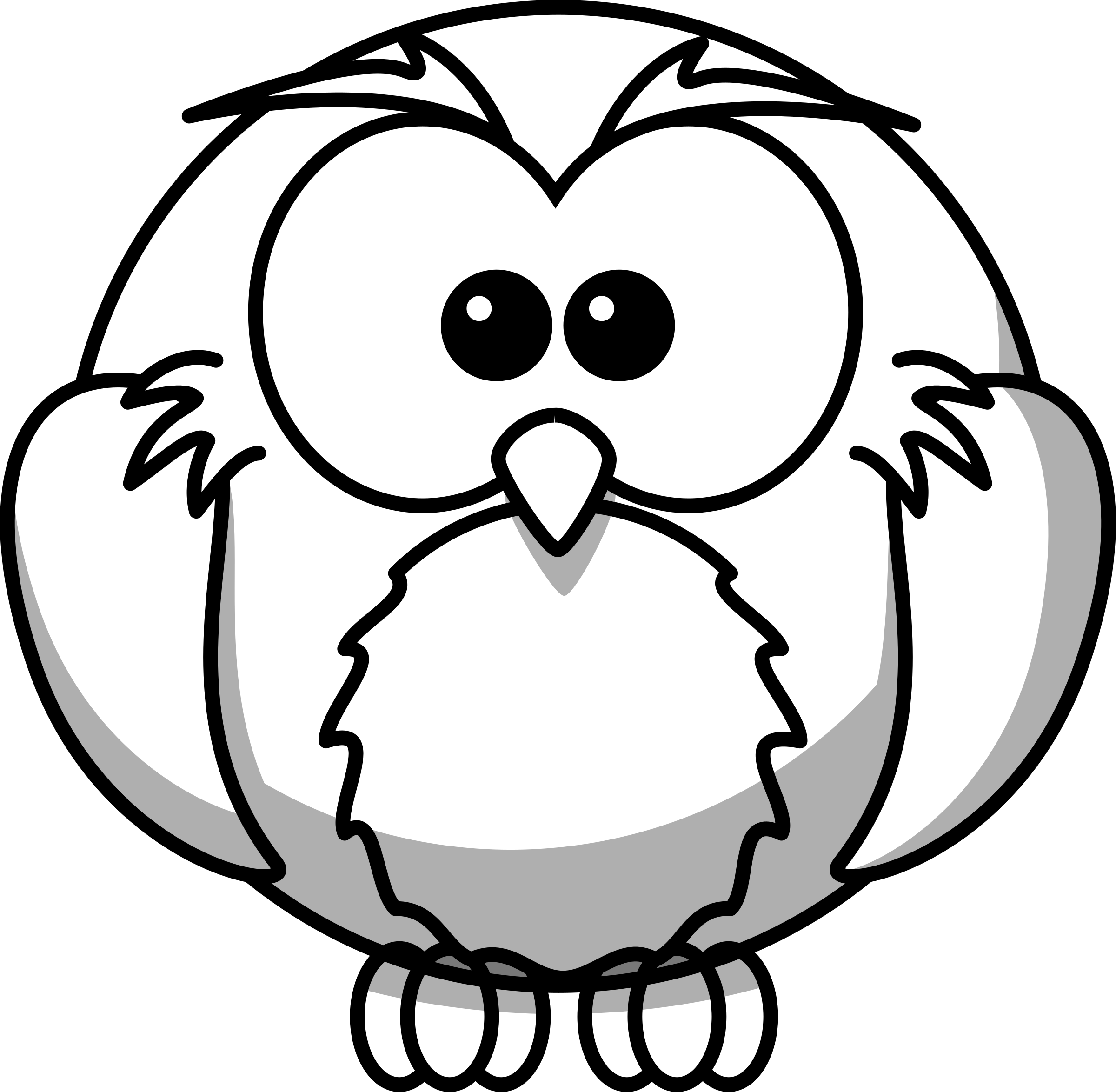 This Free Icons Png Design Of Owl Line Art Transparent PNG - 2400x2348 - Free Download on - Owl Transparent PNG Free Download