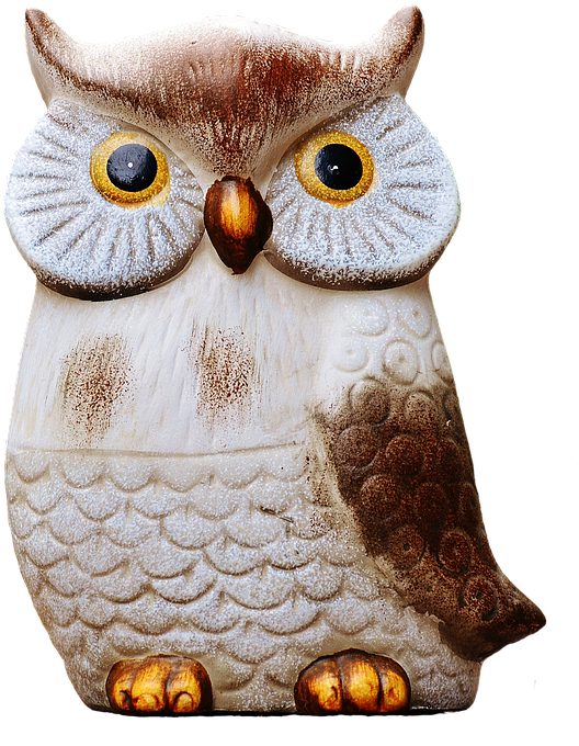 Peel N Stick Poster Of Ceramic Owl Figure Cut Out Isolated - Uil Keramiek Transparent PNG - 552x720 - Free Download on - Owl Transparent PNG Free Download