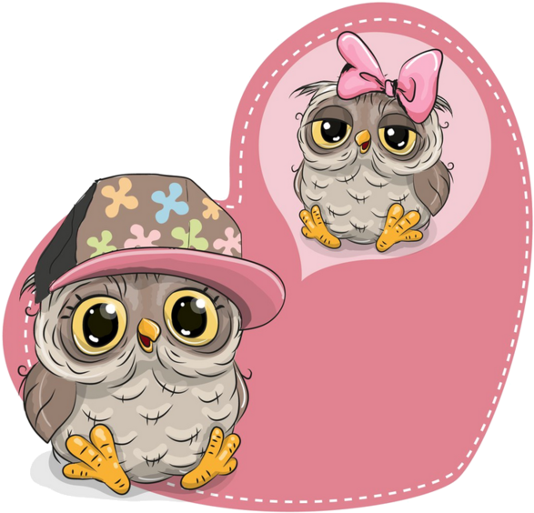 Coeur,tube,png - Cute Cartoon Owl Transparent PNG - 600x600 - Free Download on - Owl Transparent PNG Free Download