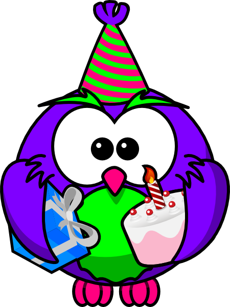 Birthday Owl Clip Art - Birthday Owl Clip Art - Free Transparent PNG Clipart Images Download. - Owl Transparent PNG Free Download