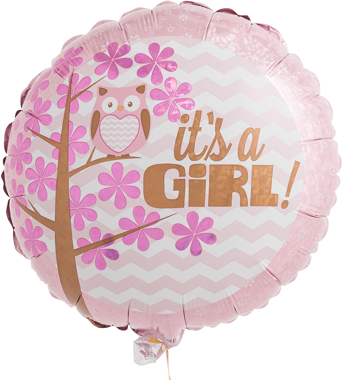 It's A Girl -baby Owl - Baby Shower It's A Girl Baby Owl Mylar Balloon Transparent PNG - 1400x1400 - Free Download on - Owl Transparent PNG Free Download