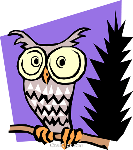 Cartoon Owl Royalty Free Vector Clip Art Illustration - Cartoon - Free Transparent PNG Clipart Images Download. - Owl Transparent PNG Free Download