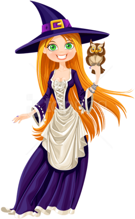 Free Png Halloween Witch With Owl Png Images Transparent - Transparent Background Witch Clipart - Free Transparent PNG Clipart Images Download. - Owl Transparent PNG Free Download