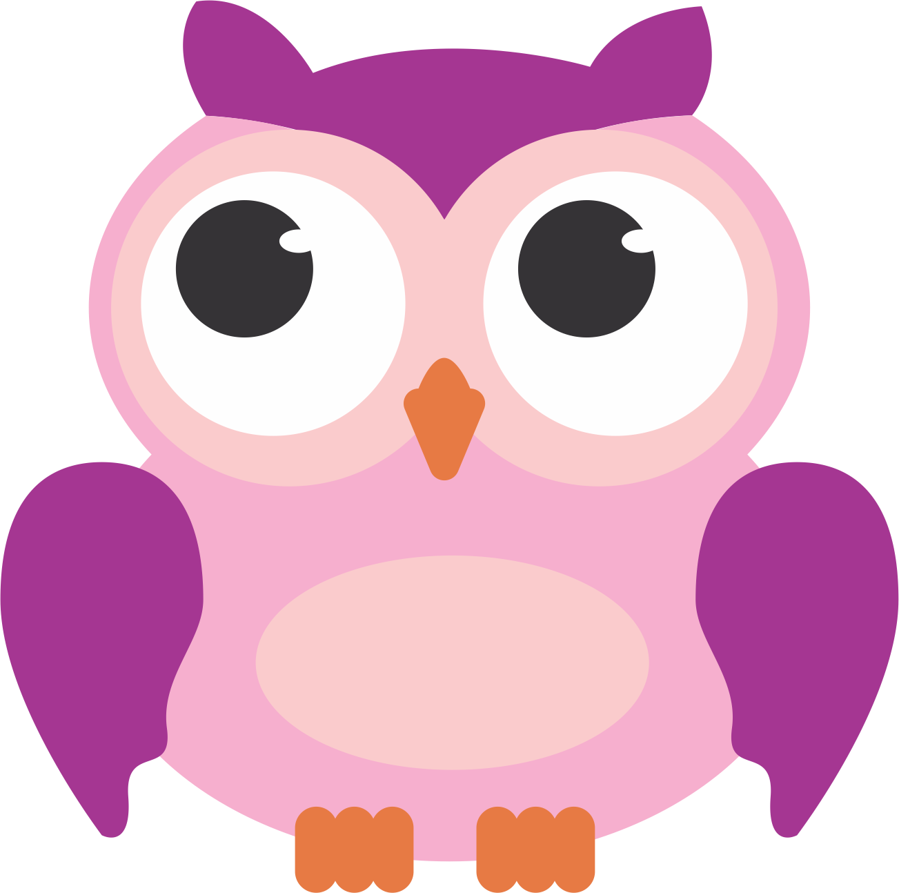 Baby Blue Owl Clip Art - Pink Owl Animation - Free Transparent PNG Clipart Images Download. - Owl Transparent PNG Free Download