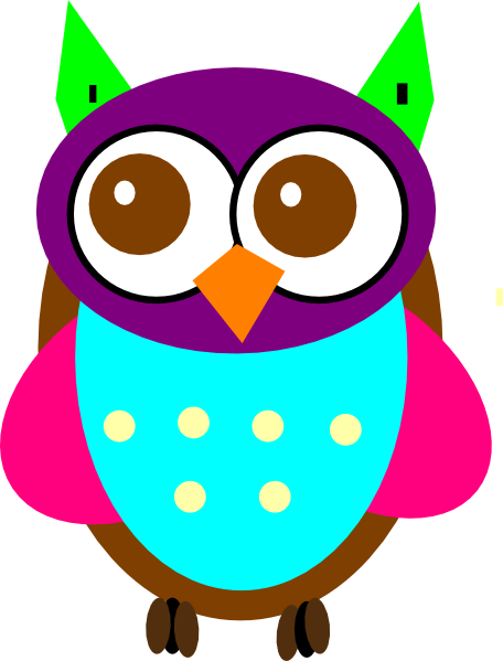 Colorful Baby Owl Clip Art - Owls Vector Clip Art - Free Transparent PNG Clipart Images Download. - Owl Transparent PNG Free Download