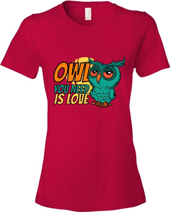 Owl You Need Is Love T-shirt Clip Art - T-shirt - Free Transparent PNG Clipart Images Download. - Owl Transparent PNG Free Download