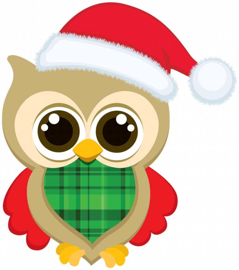 Clipart Christmas Owls Christmas Owl Clip Art Bellas - Cute Owl Christmas Clip Art - Free Transparent PNG Clipart Images Download. - Owl Transparent PNG Free Download