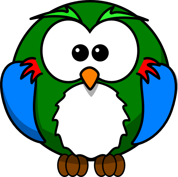 Baby Bird Clip Art At Clker - Cartoon Owl Shower Curtain - Free Transparent PNG Clipart Images Download. - Owl Transparent PNG Free Download