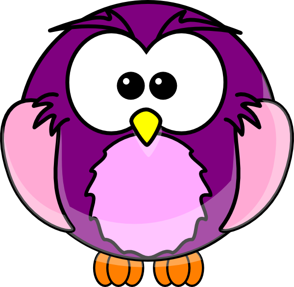Purple Cartoon Owl Clip Art - Cartoon Owl - Free Transparent PNG Clipart Images Download. - Owl Transparent PNG Free Download