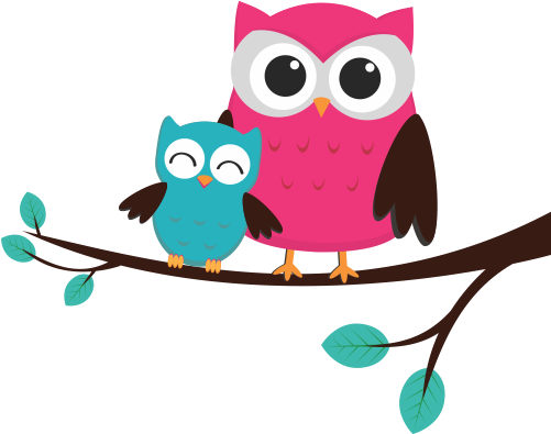 Cottage Crafts - Mommy And Baby Owl Clip Art - Free Transparent PNG Clipart Images Download. - Owl Transparent PNG Free Download