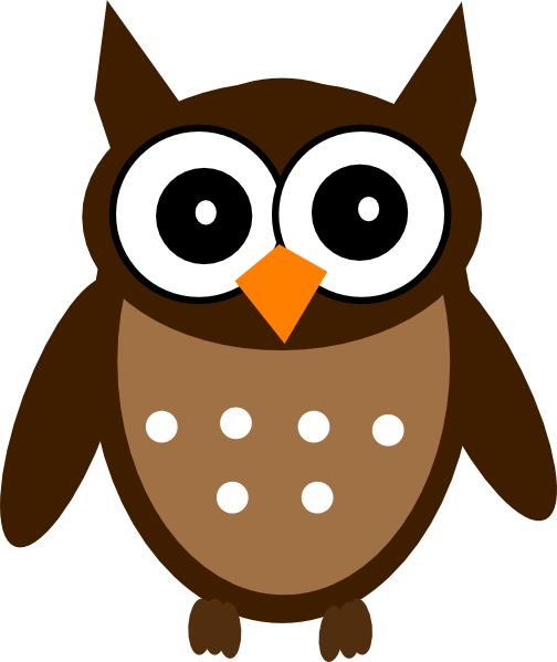 Brown Cute Owl Clip Art At Clker - Clip Art Owl Png - Free Transparent PNG Clipart Images Download. - Owl Transparent PNG Free Download