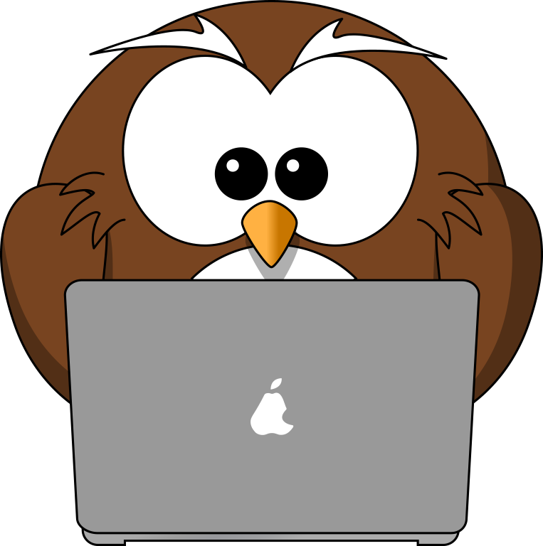 Cartoon Owl And Laptop Tim Png - Laptop Cartoon - Free Transparent PNG Clipart Images Download. - Owl Transparent PNG Free Download