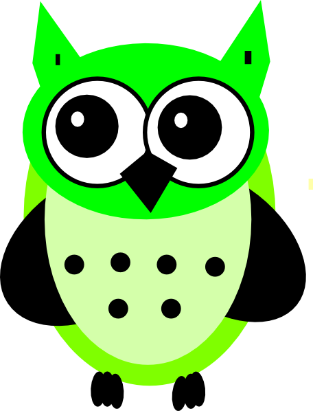 Lime Owl Clip Art At Clker - Baby Owl Clip Art - Free Transparent PNG Clipart Images Download. - Owl Transparent PNG Free Download