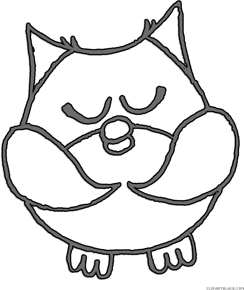 Night Owl Animal Free Black White Clipart Images Clipartblack - Owl - Free Transparent PNG Clipart Images Download. - Owl Transparent PNG Free Download