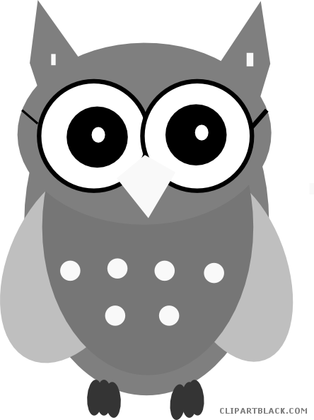 Smart Owl Animal Free Black White Clipart Images Clipartblack - Owls Vector Clip Art - Free Transparent PNG Clipart Images Download. - Owl Transparent PNG Free Download