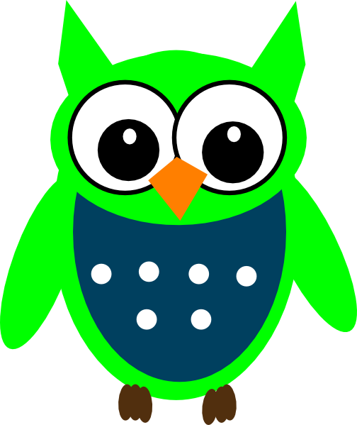 Green Owl Clip Art At Bclipart Com Vector Clip Art - Green Owl Clip Art - Free Transparent PNG Clipart Images Download. - Owl Transparent PNG Free Download