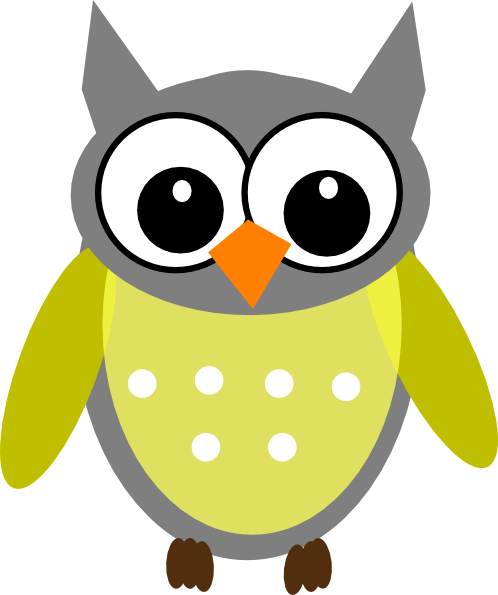 Yellow Gray Owl Clip Art At Clker - Transparent Background Owl Clipart - Free Transparent PNG Clipart Images Download. - Owl Transparent PNG Free Download