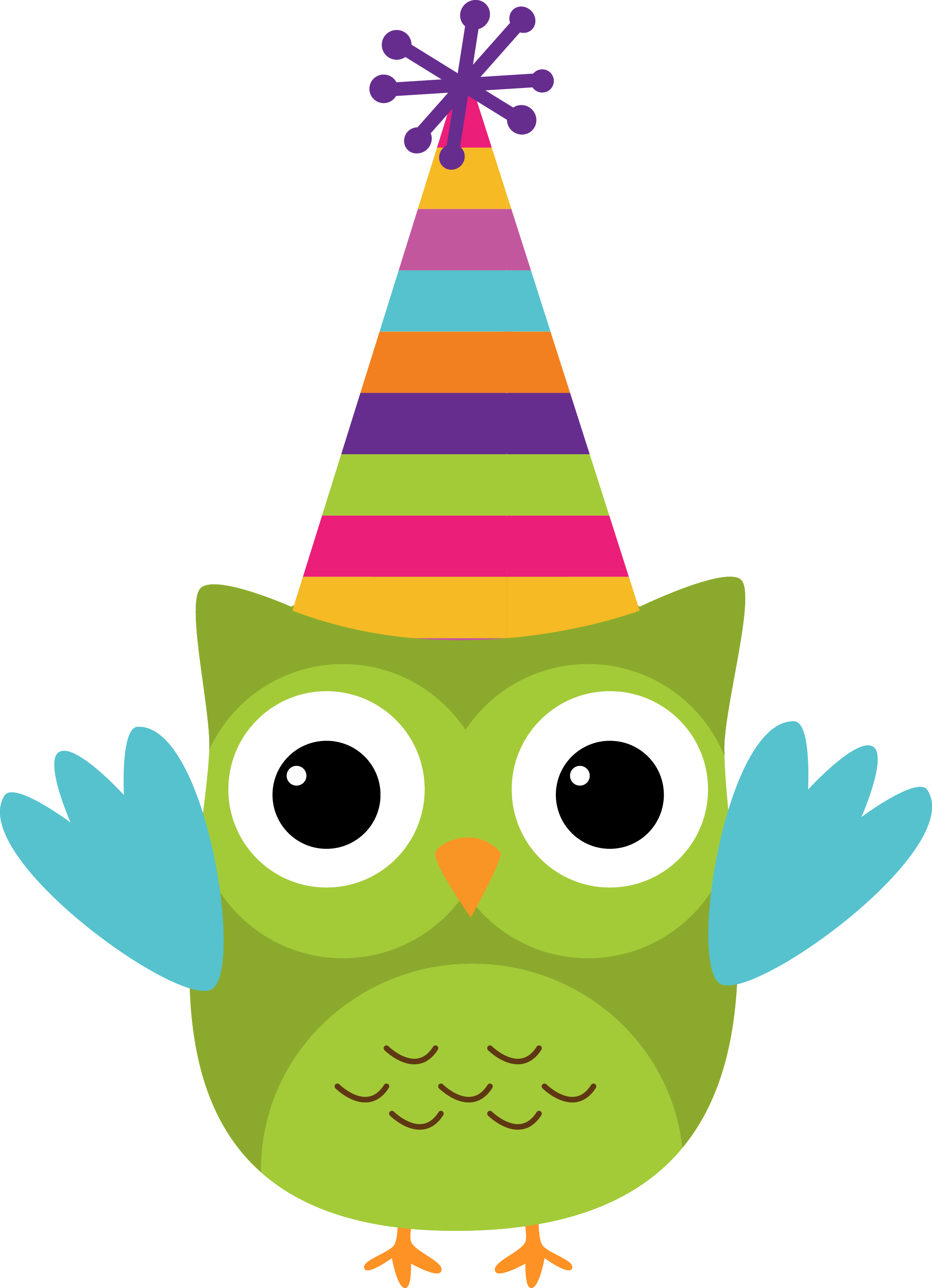 Photo By @daniellemoraesfalcao - Birthday Owl Clip Art - Free Transparent PNG Clipart Images Download. - Owl Transparent PNG Free Download