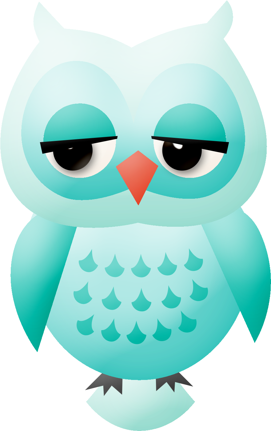 Aqua Pink Owl Clip Art At Mzayat - Minus Owl Clipart - Free Transparent PNG Clipart Images Download. - Owl Transparent PNG Free Download