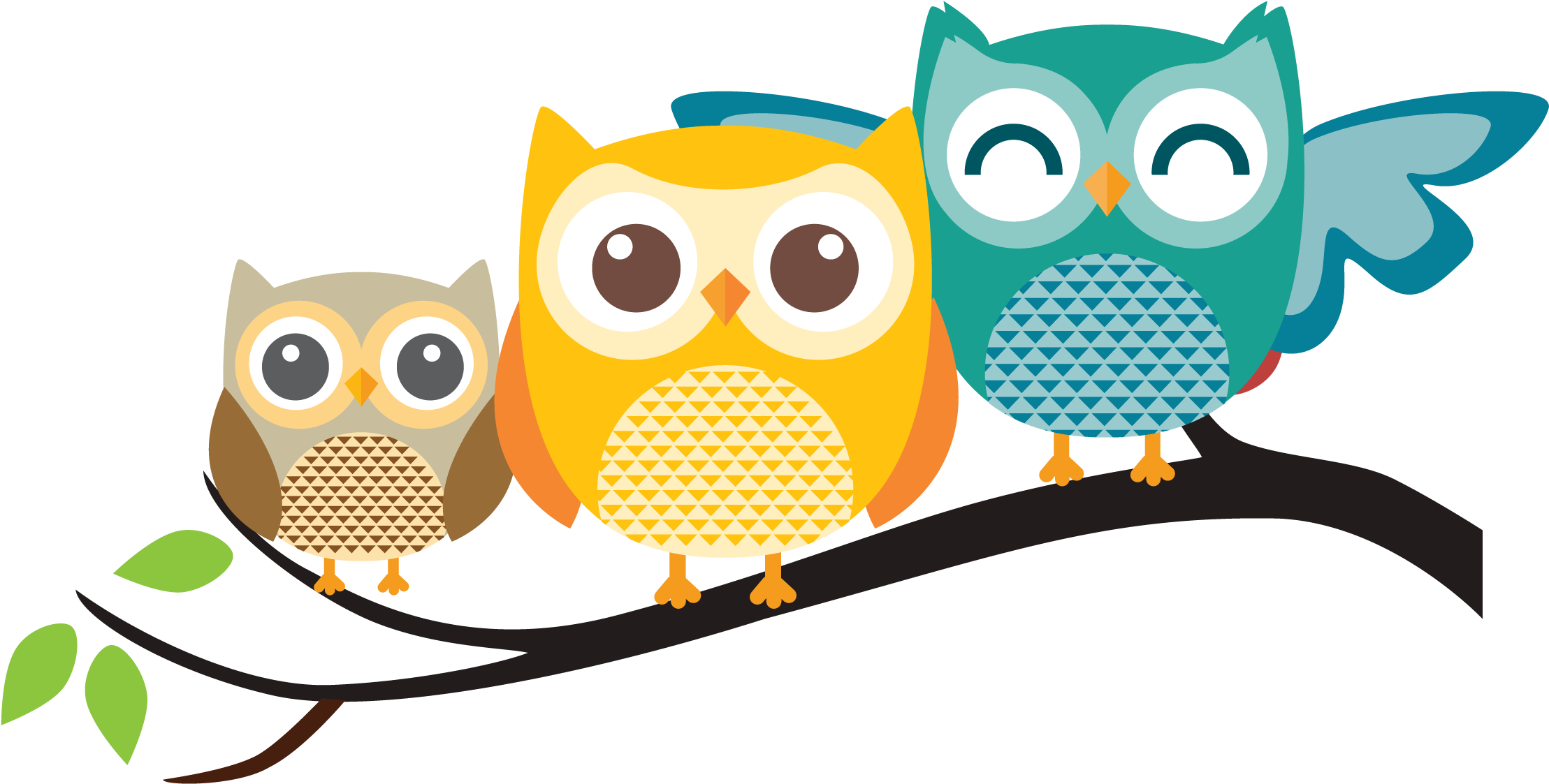 Pastel Clipart Owls - Transparent Background Owl On Branch Clipart Transparent PNG - 2306x1184 - Free Download on - Owl Transparent PNG Free Download