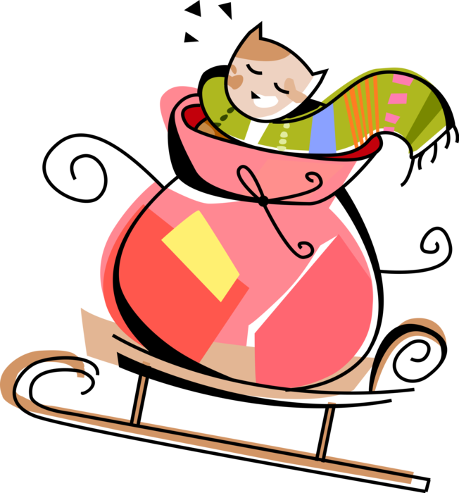 Vector Illustration Of Santa Claus Christmas Sleigh - Pumpkin - Free Transparent PNG Clipart Images Download. - Pumpkin Transparent PNG Free Download