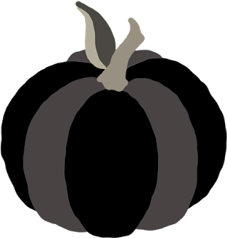 Short Black Color Block Designer Harvest Pumpkin Clip - Illustration - Free Transparent PNG Clipart Images Download. - Pumpkin Transparent PNG Free Download
