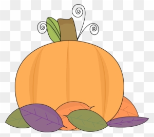 Pumpkin And Autumn Leaves Clip Art - Fall Leaf And Pumpkin Clipart - Free Transparent PNG Clipart Images Download. - Pumpkin Transparent PNG Free Download