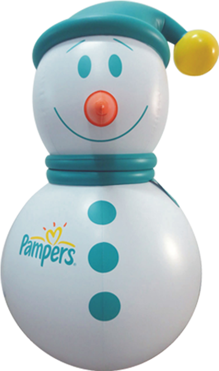 Pampers 1m Inflatable Snowman - Baby Toys - Free Transparent PNG Clipart Images Download. - Snowman Transparent PNG Free Download