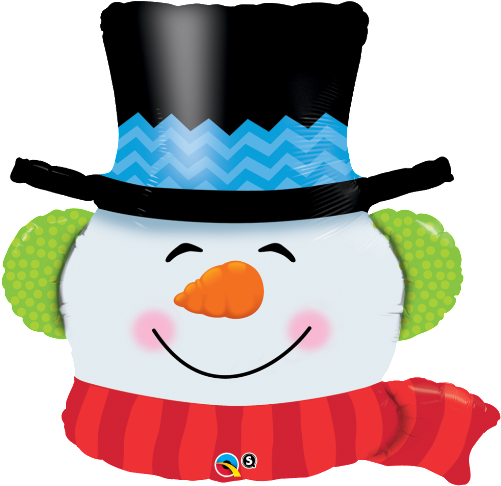 Large Christmas Balloon 1pc - Luftballoons Christmas Shape Balloons Profitpak 10 - Free Transparent PNG Clipart Images Download. - Snowman Transparent PNG Free Download