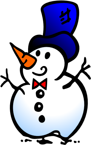 Free Clipart Of A Fun, Playful Snowman - Cartoon - Free Transparent PNG Clipart Images Download. - Snowman Transparent PNG Free Download