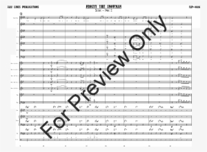 Frosty The Snowman Thumbnail - Luck Be A Lady Music Score Transparent PNG - 1152x864 - Free Download on - Snowman Transparent PNG Free Download