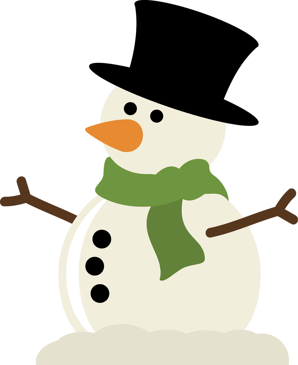 Cute Christmas Snowman Clip Art - Snowman Arms Svg - Free Transparent PNG Clipart Images Download. - Snowman Transparent PNG Free Download