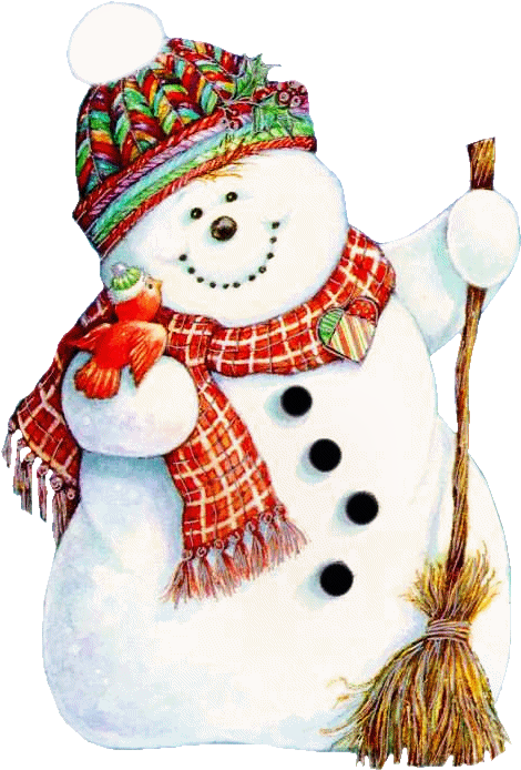 Bird And Snowman - Merry Christmas Snowman - Free Transparent PNG Clipart Images Download. - Snowman Transparent PNG Free Download