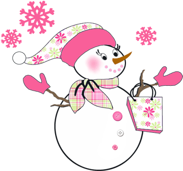 Okay, Red & Green Are Traditional Colors And They Are - Pink Snowman - Free Transparent PNG Clipart Images Download. - Snowman Transparent PNG Free Download