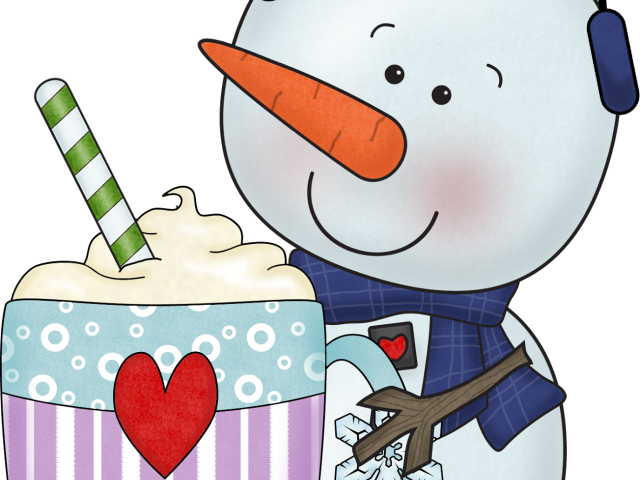 Snowman Clipart Hot Chocolate - Snowman-und Kakao-tassen-gruss-karte Grußkarte - Free Transparent PNG Clipart Images Download. - Snowman Transparent PNG Free Download