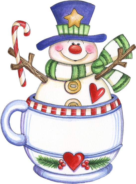 Snowman Clipartchristmas Clipartchristmas Imageswinter - Snowman In A Mug Clipart - Free Transparent PNG Clipart Images Download. - Snowman Transparent PNG Free Download
