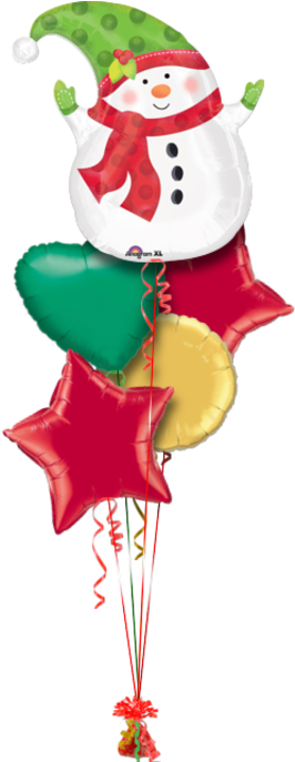 Jolly Christmas Snowman Christmas Balloon - 18 Shape Winter Snowman - Free Transparent PNG Clipart Images Download. - Snowman Transparent PNG Free Download