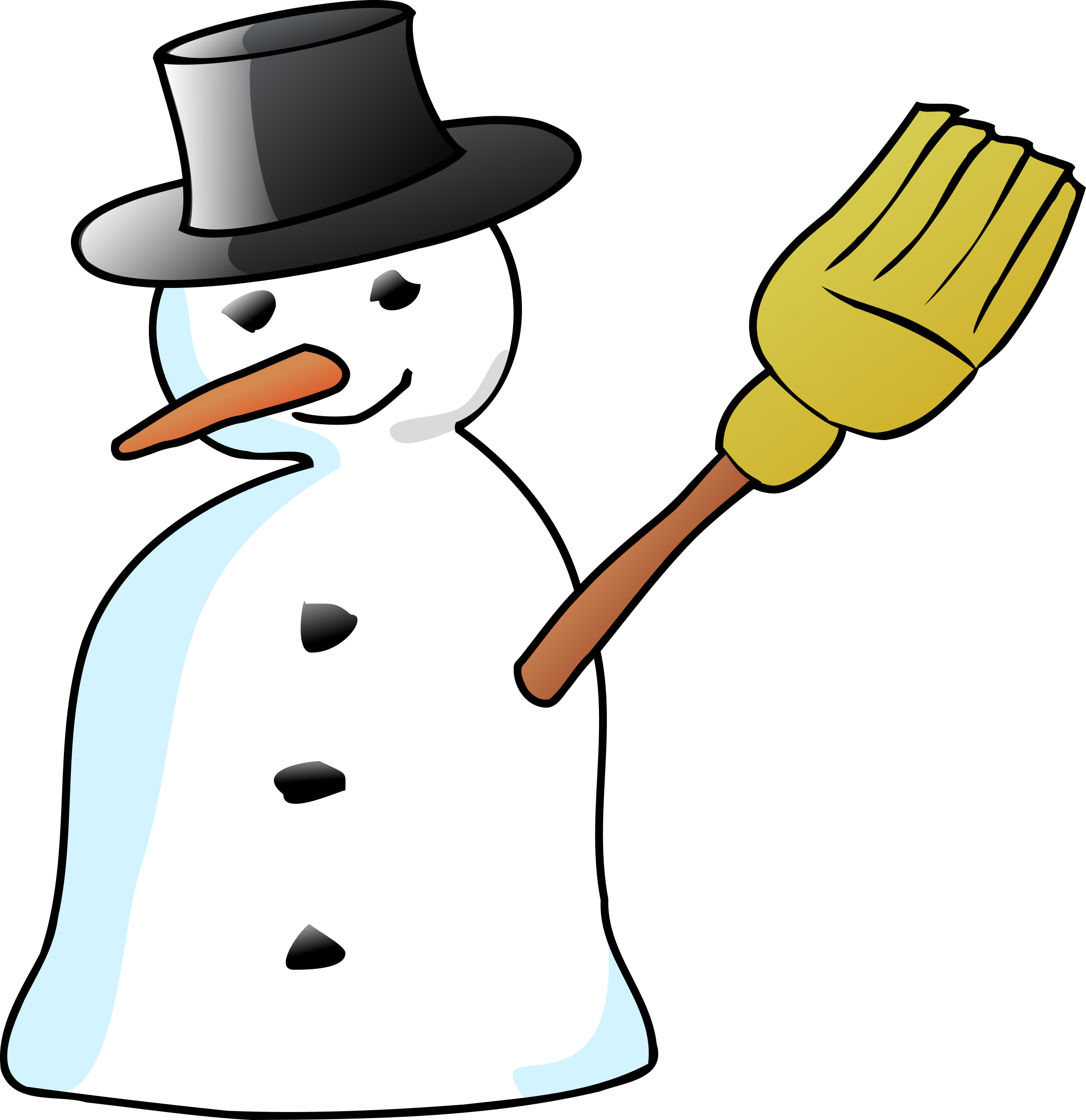 Snowman Hat Broom Carrot Stick Transparent Image - Snowman Hat Broom Carrot Stick Transparent Image - Free Transparent PNG Clipart Images Download. - Snowman Transparent PNG Free Download