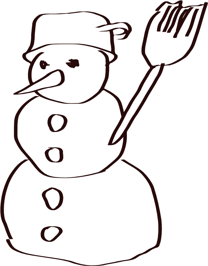 Snowman Sketch Coloring Book Colouring Black White - Snowman Sketch Coloring Book Colouring Black White - Free Transparent PNG Clipart Images Download. - Snowman Transparent PNG Free Download