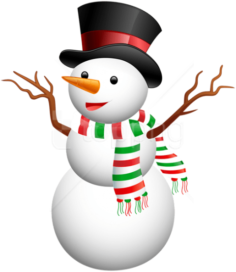 Free Png Snowman With Top Hat Png - Portable Network Graphics - Free Transparent PNG Clipart Images Download. - Snowman Transparent PNG Free Download