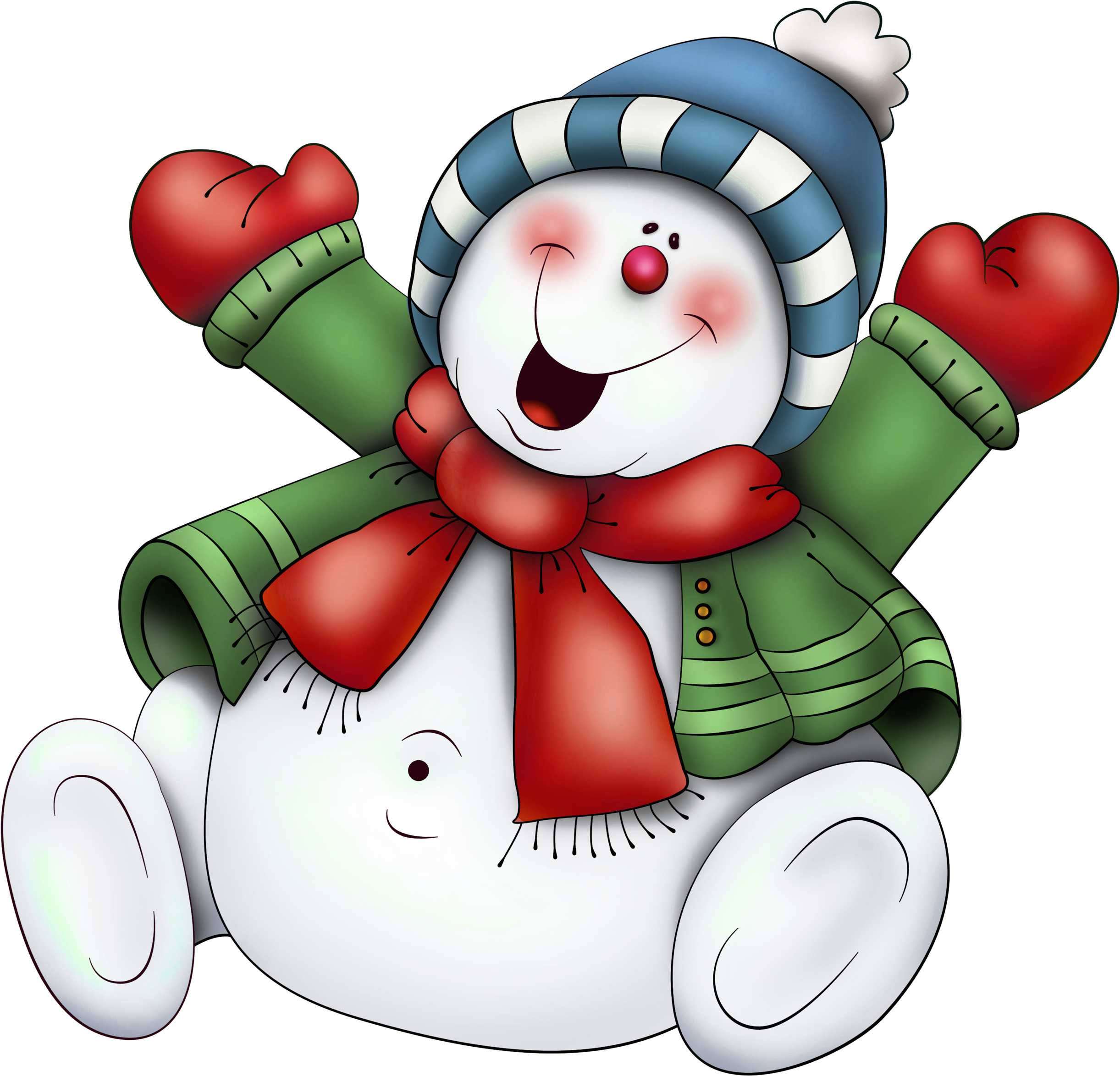 Snowman With Scarf Png Clipart - Cute Snowman Clipart - Free Transparent PNG Clipart Images Download. - Snowman Transparent PNG Free Download