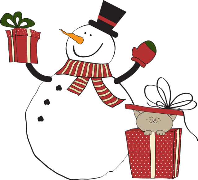 Great Clip Art Of Snowmen And Carolers - Snowman Gifts Clip Art - Free Transparent PNG Clipart Images Download. - Snowman Transparent PNG Free Download