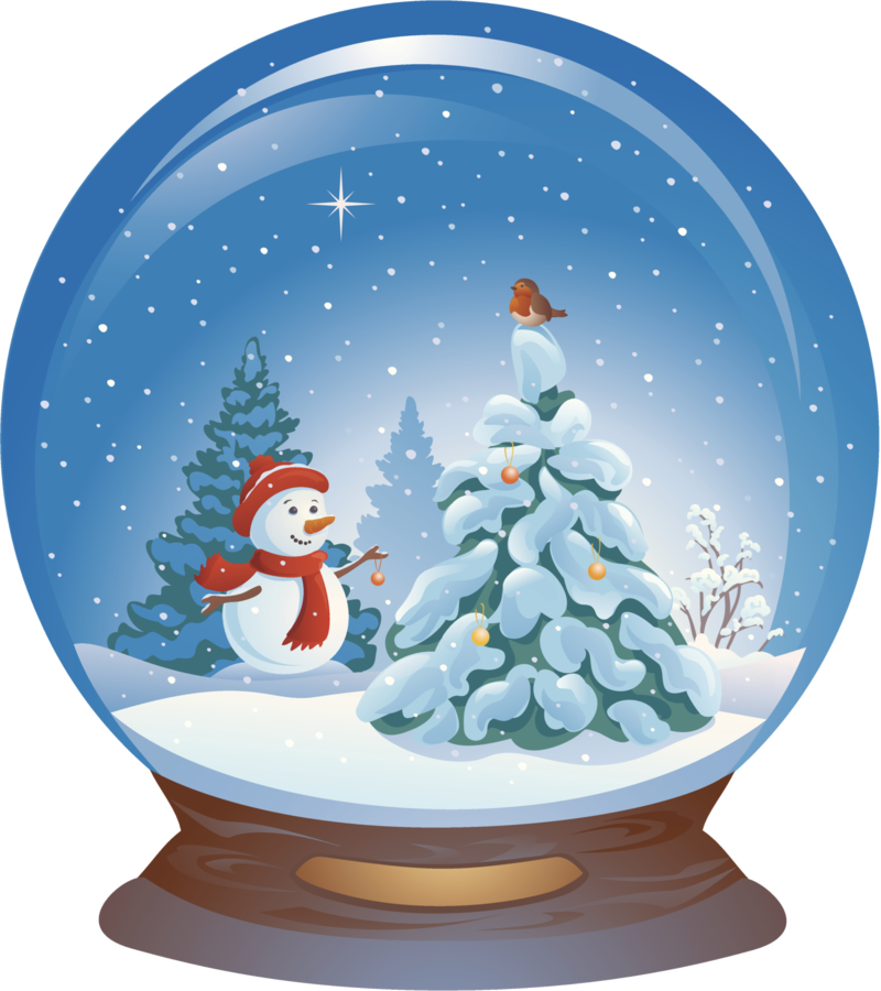 Snowman Blue Ball Claus Illustration Crystal Santa - Christmas Tree Snow Globe Clipart Transparent PNG - 800x900 - Free Download on - Snowman Transparent PNG Free Download
