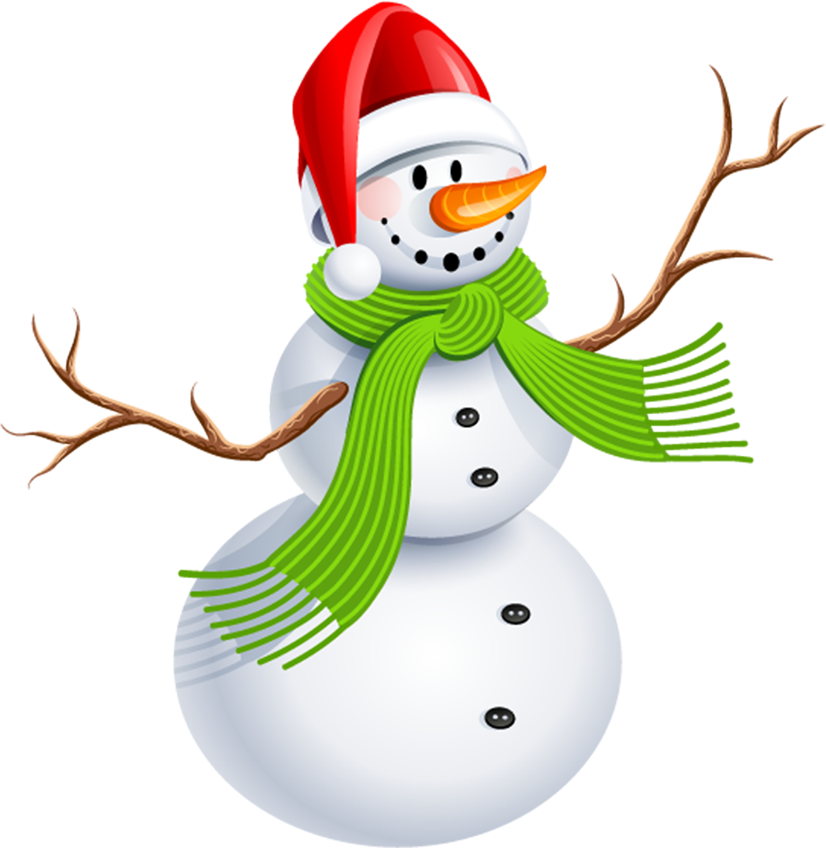 Snowman With Green Scarf Png Clipart Picture - Christmas Snowman Clipart Png - Free Transparent PNG Clipart Images Download. - Snowman Transparent PNG Free Download