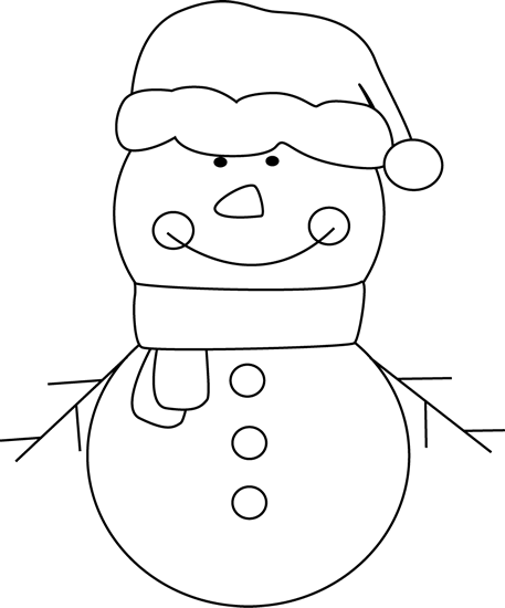 Black And White Christmas Snowman Clip Art - Cute Snowman Clipart Black And White - Free Transparent PNG Clipart Images Download. - Snowman Transparent PNG Free Download