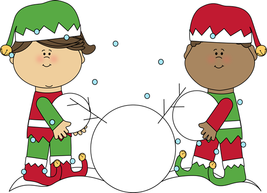 Christmas Elves Building A Snowman With Making A Snowman - Building Snowman Png - Free Transparent PNG Clipart Images Download. - Snowman Transparent PNG Free Download