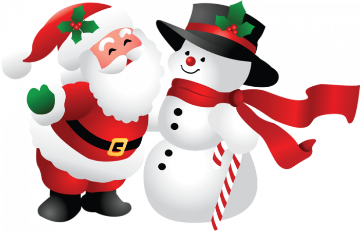 Snowman And Santa Claus Png - Pere Noel Et Bonhomme De Neige - Free Transparent PNG Clipart Images Download. - Snowman Transparent PNG Free Download