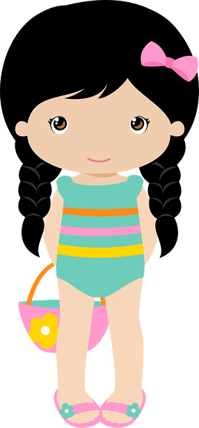 Summer Clipart, Praia Vero, Arte Digital, Elemento, - Menina Na Piscina Png - Free Transparent PNG Clipart Images Download. - Summer Transparent PNG Free Download