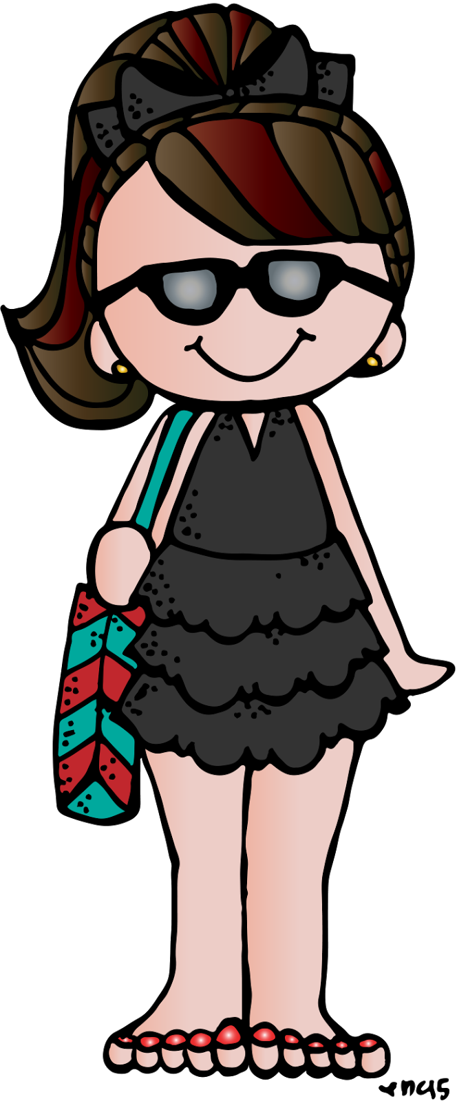 Melonheadz Illustrating It's Been Too Long Summer Clipartart - Girl With Sunglasses Clipart - Free Transparent PNG Clipart Images Download. - Summer Transparent PNG Free Download